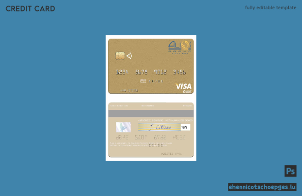 Beispielvorschau der Gabun Alios France Visa Debitkarte